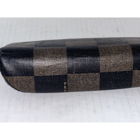 Vintage FENDI Italy Brown Classic Checkered Sunglass CASE ONLY - Picture 10 of 16